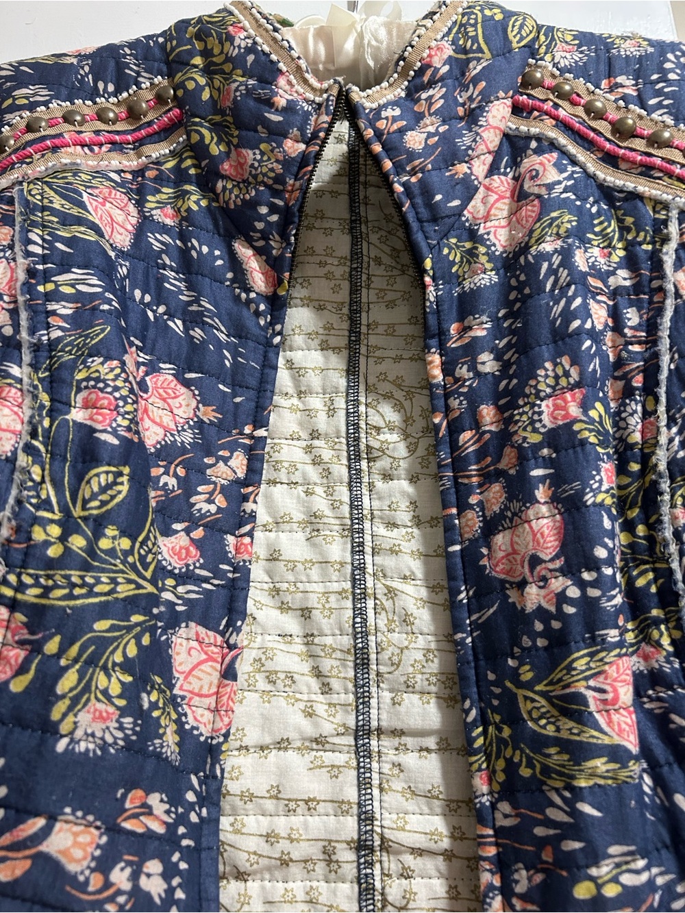 Free People floral quilted jacket - Picture 5 of 5